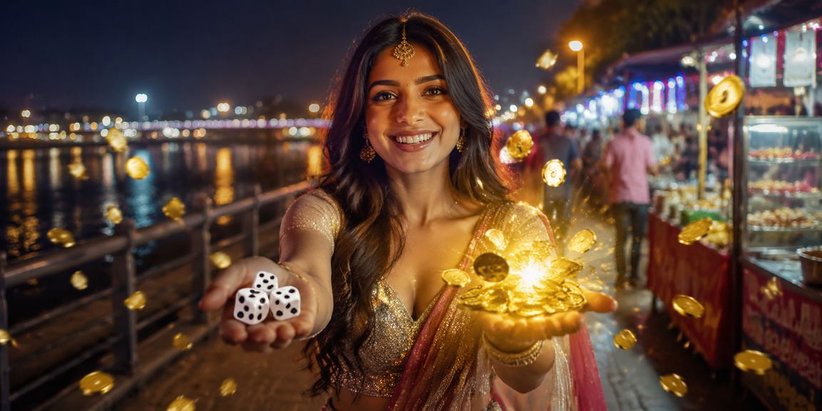 Indian players enjoying Teen Patti game by riverfront in Ahmedabad